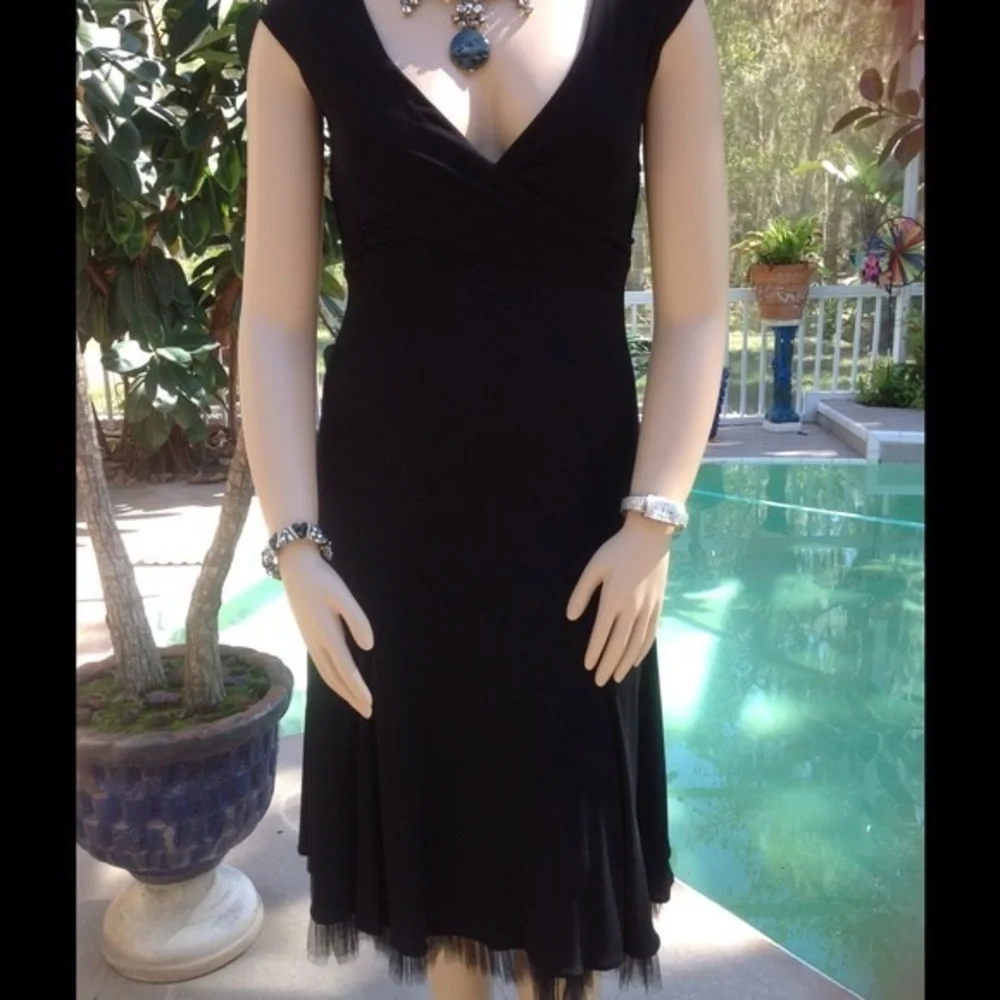 Gorgeous Black Lida Baday cocktail Dress size small - Picture 6 of 6